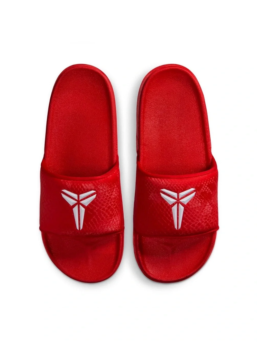 New Men's Authentic Nike Kobe Logo Legendary Red Mamba Slides Size 10 Slippers
